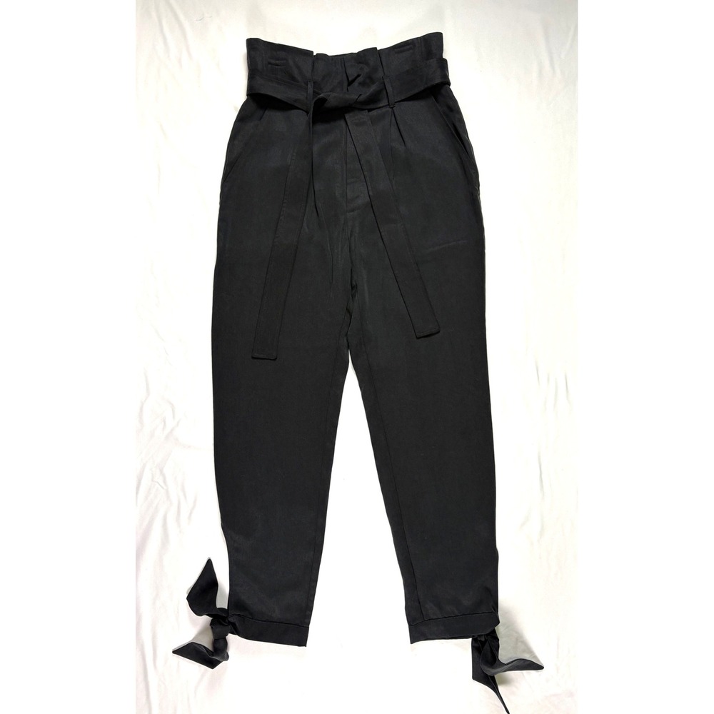 Reformation Avalon Paperbag Waist Pants‎ Trousers 2 Petite Relaxed Fit Going Out - Picture 2 of 10